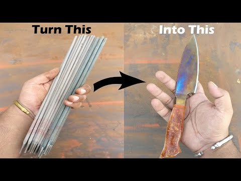 Turning Stainless Steel Welding Electrodes Into Chefs Knife From Stick welding