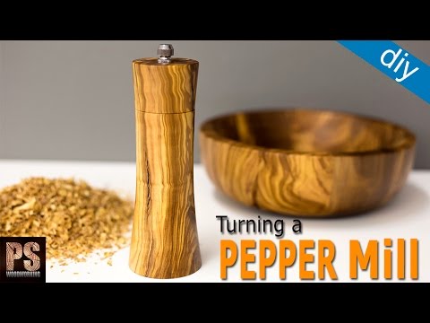 Turning a  Pepper Mill