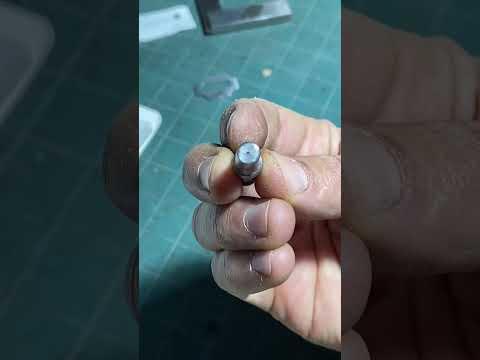 Turning a sewing key on the lathe