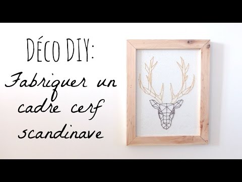 Tuto D&amp;eacute;co : Cadre cerf scandinave