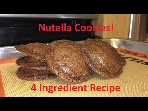 Tutorial:  4 Ingredient Nutella Cookies!