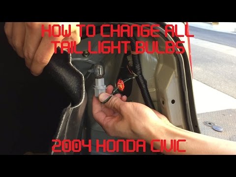 Tutorial: Change ALL 2004 Honda Civic Tail Light Bulbs