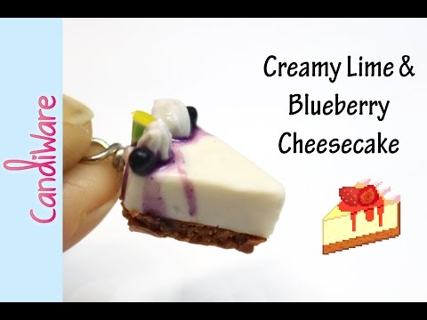 Tutorial: DIY Creamy Lime and Blueberry Cheesecake Charm - FIMO, Polymer Clay