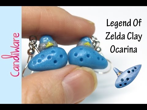 Tutorial: DIY Legend of Zelda Ocarina Earrings - FIMO, Polymer Clay