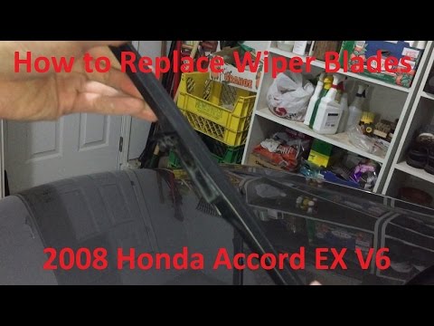 Tutorial: How to Replace Windshield Wipers on a 2008 Honda Accord V6