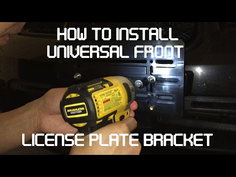 Tutorial: Install Universal Front License Plate Bracket on 2006 Subaru WRX STi