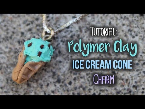 Tutorial: Polymer Clay Ice Cream Cone Charm