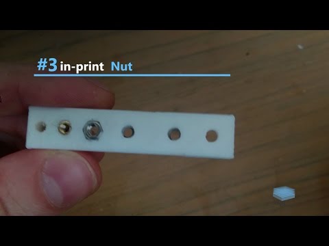 Tutorial : Bolts , Screw , Thread , Nuts and heat insert  into 3D prints  [part4/4]