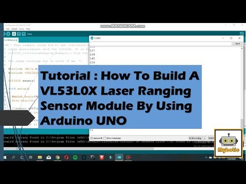 Tutorial : How To Build A VL53L0X Laser Ranging Sensor Module By Using Arduino UNO