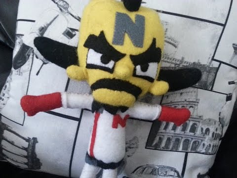 Tutorial - Dr Neo Cortex Plushie