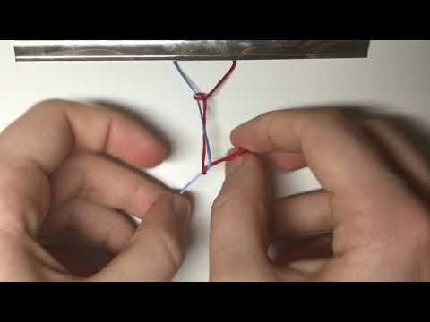 Tutorial Friendship Bracelet Basic Knots