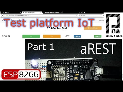 Tutorial aREST.io (aREST) and ESP8266 NodeMCU  Part 1: PDAControl