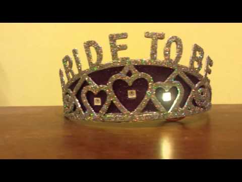 Twinkling LED &amp;quot;Bride-to-Be&amp;quot; Bachelorette Tiara