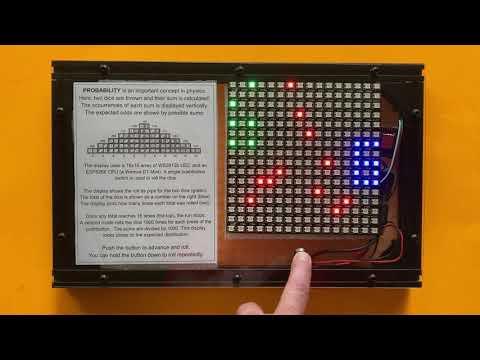 Two Dice Roll Demonstration for Physics and Probability