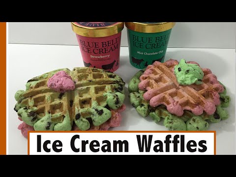 Two ingredient Ice Cream Waffles | How-To Recipe