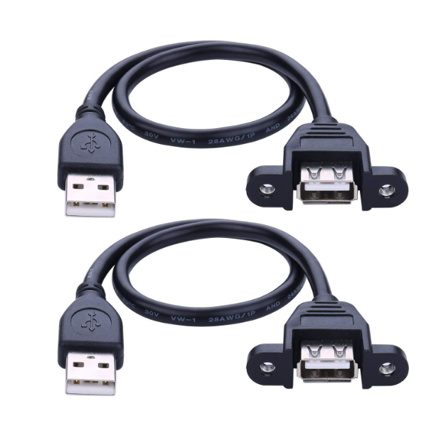 USB 2.0 Male to Female Extension Panel Mount Extention Port Cable.png