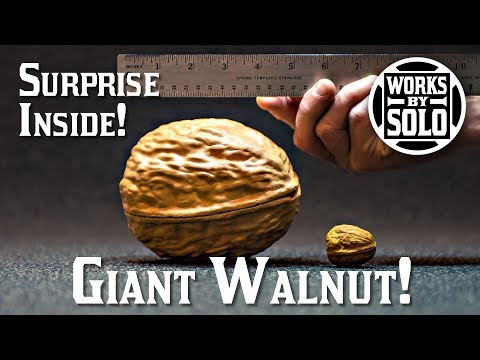 Ultimate Giant Walnut Prop - How to 3D Print and Cast From Silicone Mold - Surprise Inside!