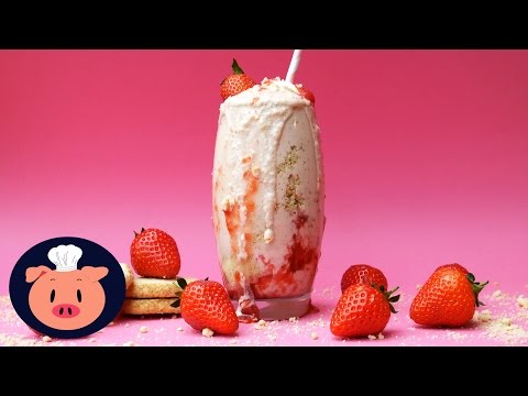 Ultimate Strawberry Shortcake Milkshake - Treat Factory