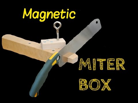Ultimate Woodworkers' Miter Box (HIDDEN MAGNET Handsaw Guide)