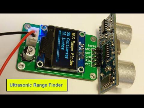 Ultrasonic Range Finder Circuit Using an SRF05 and an ATTiny85