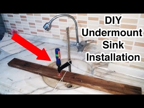 Undermount Sink Repair/Installation, Regluing a Sink that Fell of the Countertop (Granit/Marble)