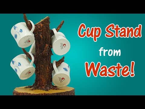 Unique! Easy Best out of Waste - How to make Cup Stand from Waste | Reusing Old things | StylEnrich