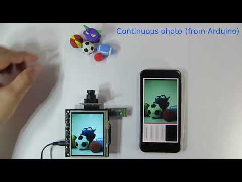 Unique Arduino TFT-shield. Arduino Bluetooth Camera.