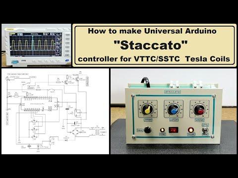Universal Arduino Staccato controller for SSTC and VTTC Tesla Coils