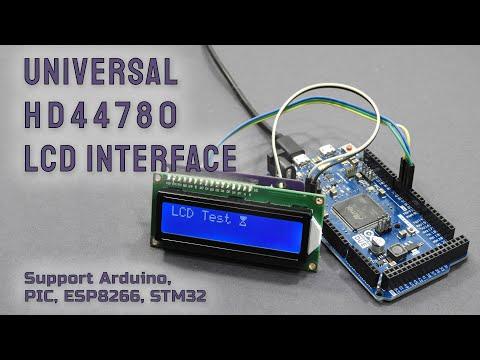 Universal HD44780 LCD interface