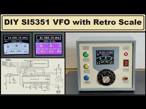 Universal VFO 10 KHz-160 MHz with Retro Analog Scale (variable frequency oscillator)