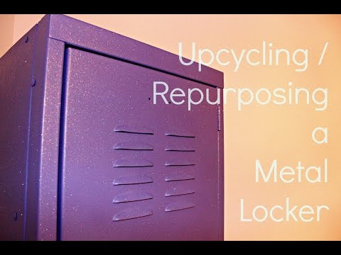 Upcycling &amp;amp; Repurposing a Metal Locker - Daughter's Room Upgrade Part 2