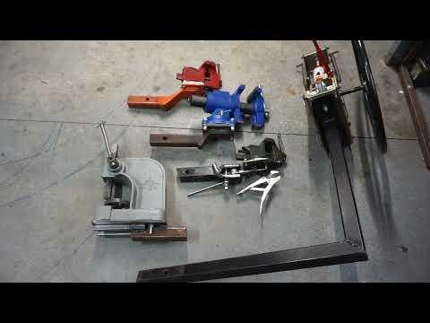 Upgrade the Workshop vise, tubing roller, arbor press, work holding with 2x2 Hitch Receiver Tooling