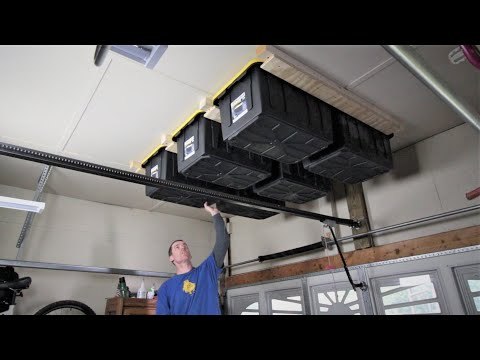 Use The Space Over Your Garage Door For Storage