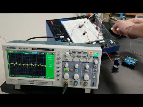 Useless Machine with Oscilloscope