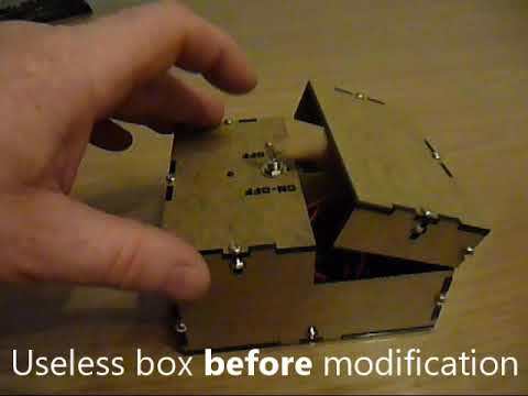 Useless box before and after modification