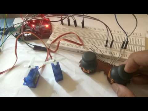 Using Analog joystick to control Servos