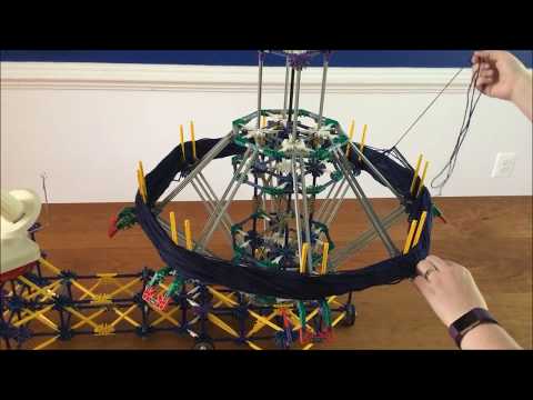 Using the K'NEX Yarn Swift