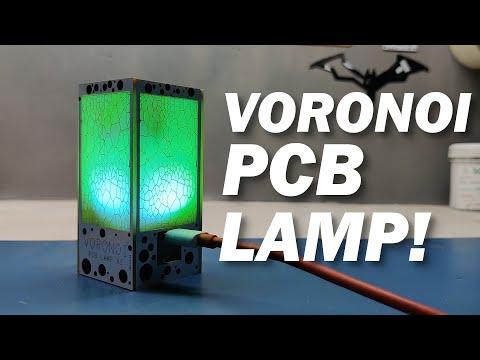 VORONOI RGB LAMP made from PCBs Attiny85