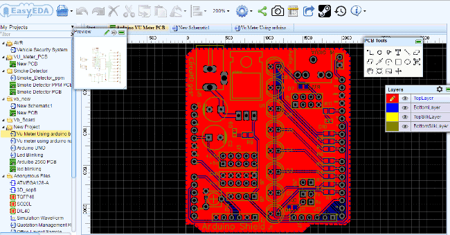 VU-Meter-Arduino-shield-PCB-layout-EasyEDA.png