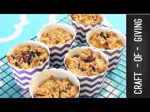 Vegan Mixed Berry cakes (GF) | Craft of Giving