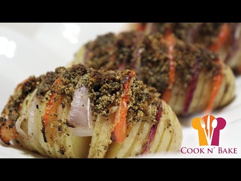 Vegetable Hasselback Potatoes - Cook n' Bake