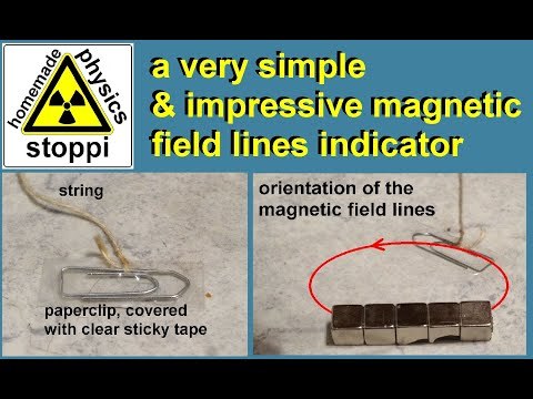 Very simple magnetic field lines indicator - Magnetfeldliniensonde