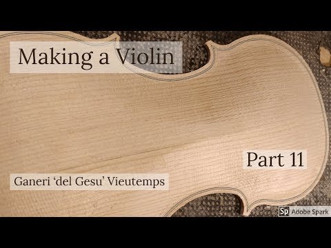 Violin purfling | Making the Guaneri 'del Gesu' Vieutemps violin part 11