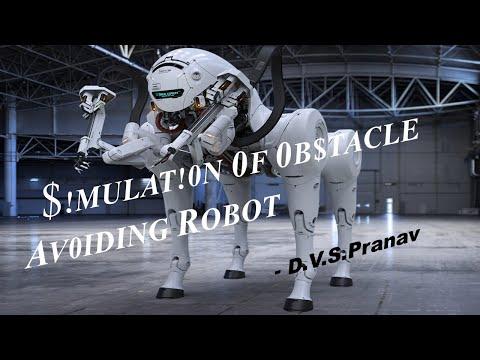 Virtual Simulation of obstacle avoiding robot