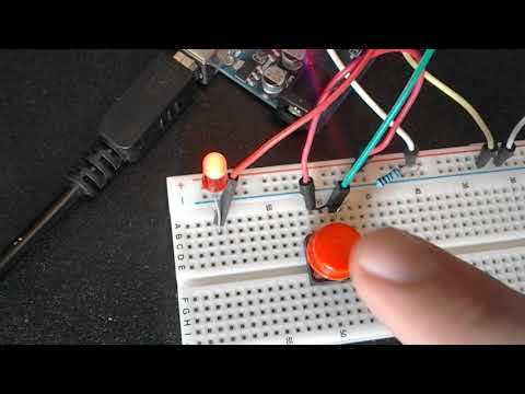 Visuino: How to use a button as an Input to Control things like LED