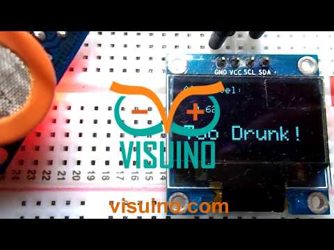 Visuino breathalyzer How to Use the MQ-3 Alcohol Gas Sensor