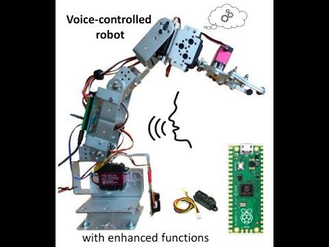 Voice-controlled articulated arm