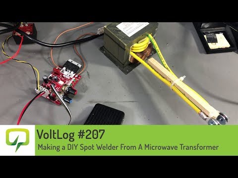 Voltlog #207 - Making a DIY Spot Welder From A Microwave Transformer