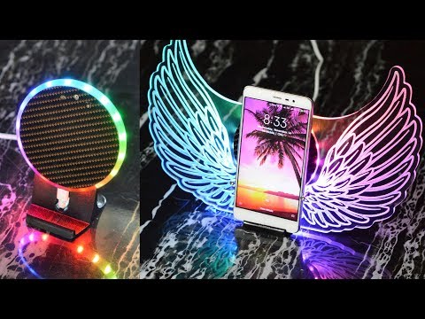 Vu meter Color wings for phones, wireless charger stand with 3D printed