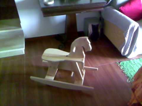 WOODEN ROCKING HORSE